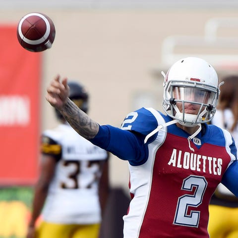 Johnny Manziel was let go by the Montreal...