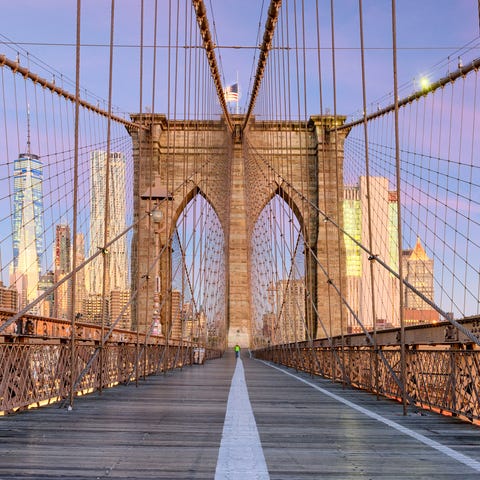 No. 6: The Brooklyn Bridge in New York City.