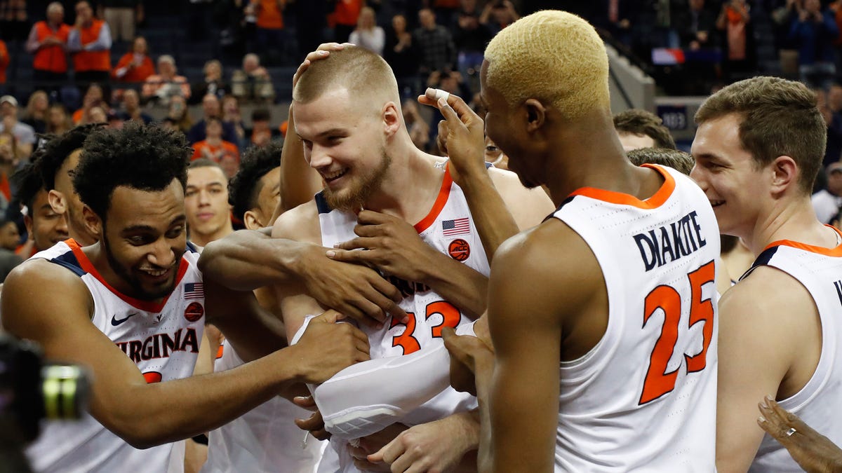 Virginia (29-3), No. 1 seed in South, at-large bid out of Atlantic Coast Conference