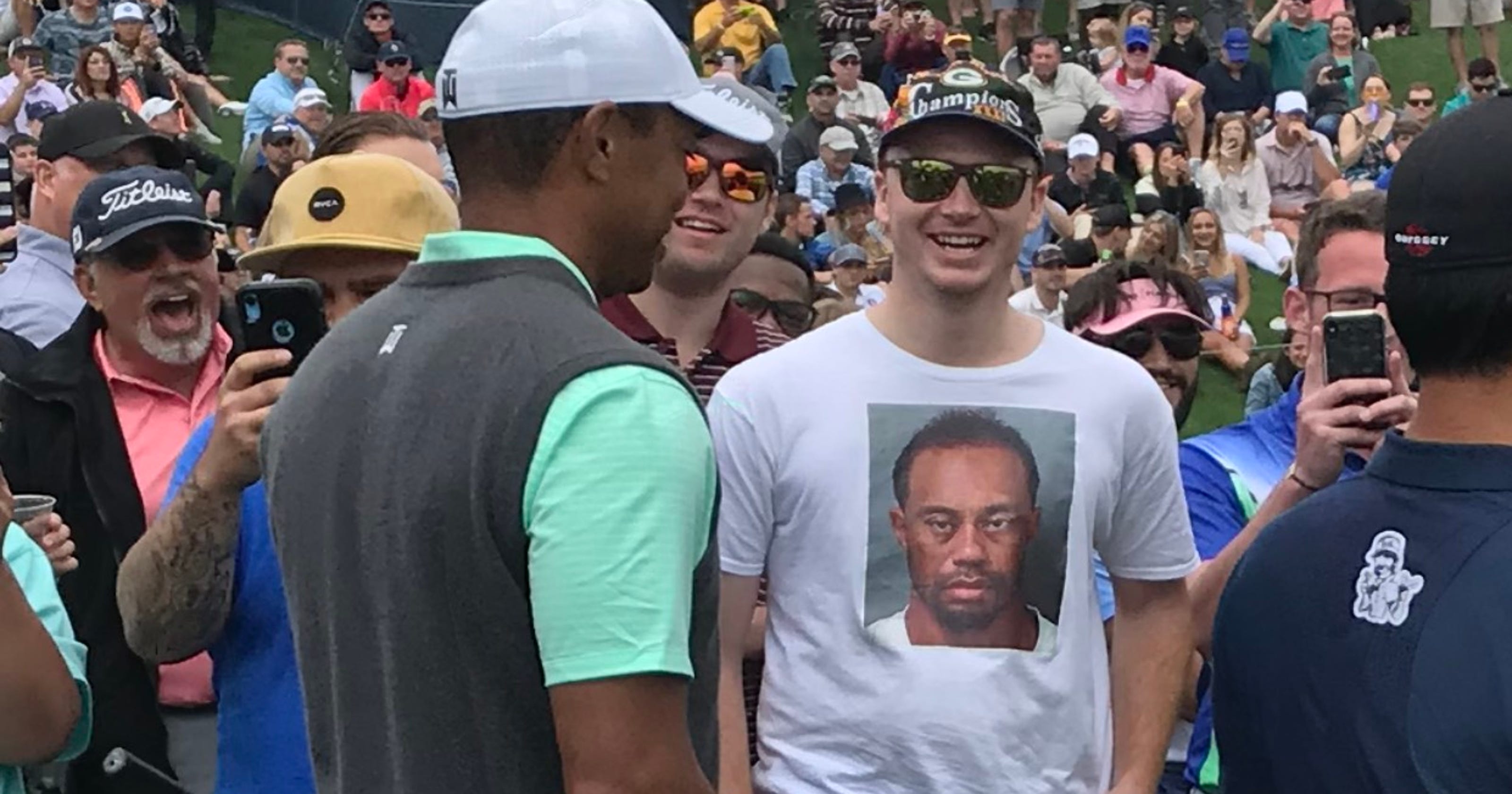 tiger woods mugshot shirt