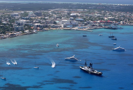 George Town pictured in Grand Cayman, Cayman Islands.