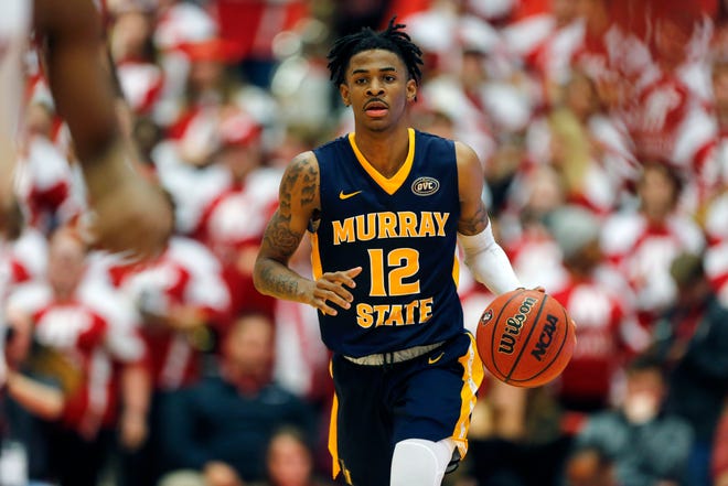 Murray State Racers guard Ja Morant scored 24.6 points per game during the regular season.