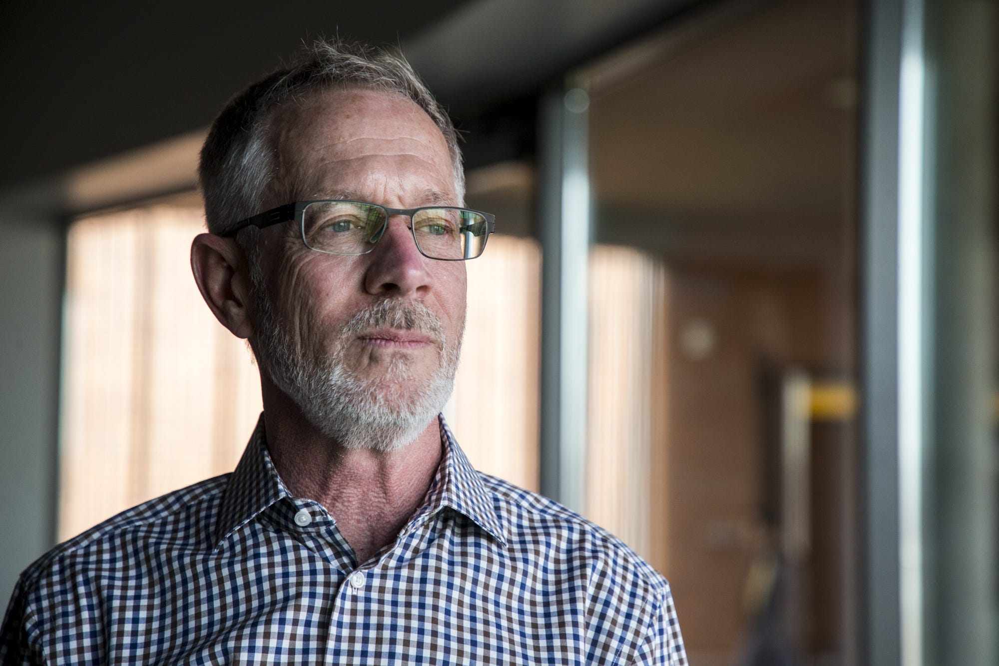 Arizona State University Master of Real Estate Development Director Mark Stapp poses for a portrait on Feb. 25, 2019, at Arizona State University in Tempe.