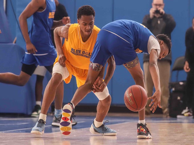 photos: the 22nd annual blue-gold all-star basketball game