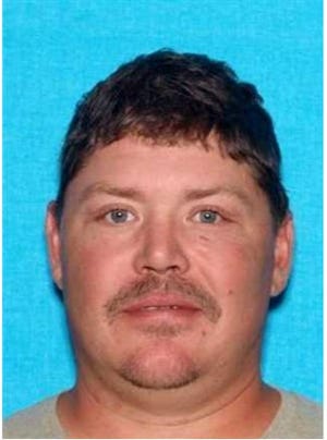 Jeremy Harvey, 41, is wanted by the U.S. Marshals in connection to the February burglary of a Hardin County volunteer fire station.