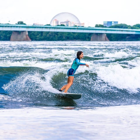 Montreal surfing centers on a standing wave in...