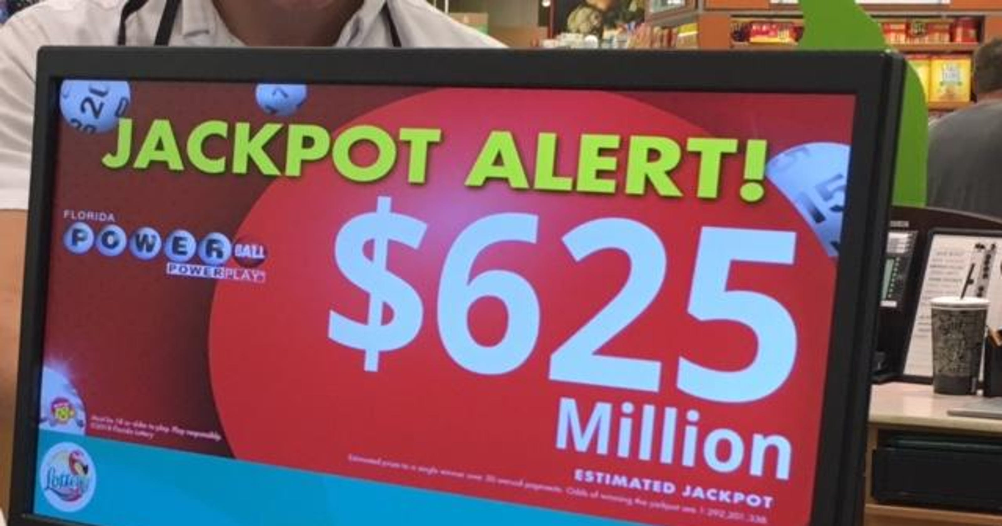 Powerball drawing Saturday is for a huge jackpot of 625 million