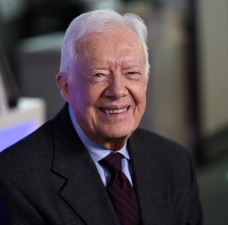 Jimmy Carter during an interview in New York on March 24, 2014.