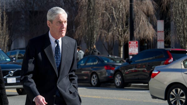 Special counsel Robert Mueller attends church...