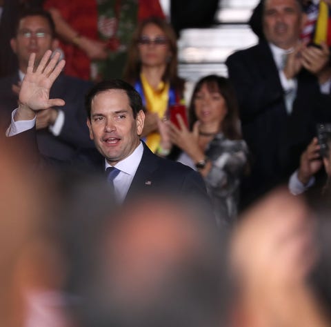 Sen. Marco Rubio, R-Fl., in Miami, on Feb 18,...