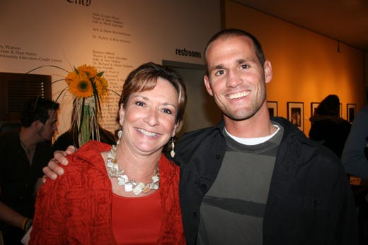 2008: O'Neill SI Pro sponsor party Valerie Montel and C.J. Hobgood