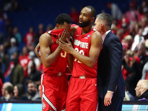 Round of 32: No. 11 Ohio State loses to No. 3 Houston, 74-59.
