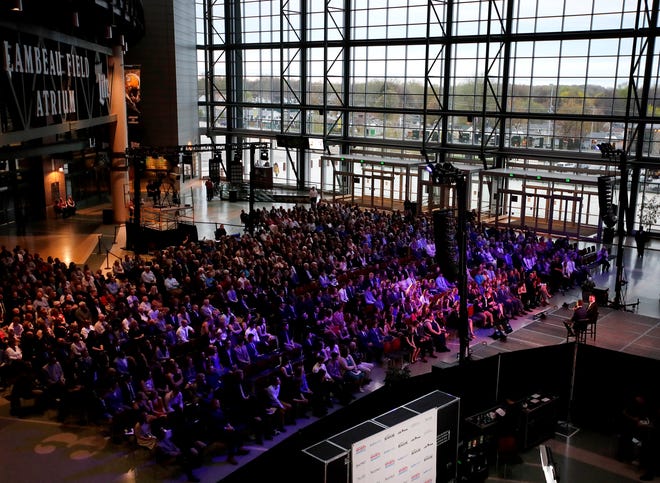The Lambeau Field Atrium in Green Bay was the site of last year's Wisconsin High School Sports Awards show. This year's event will be held May 8 at the Fox Cities Performing Arts Center in Appleton.