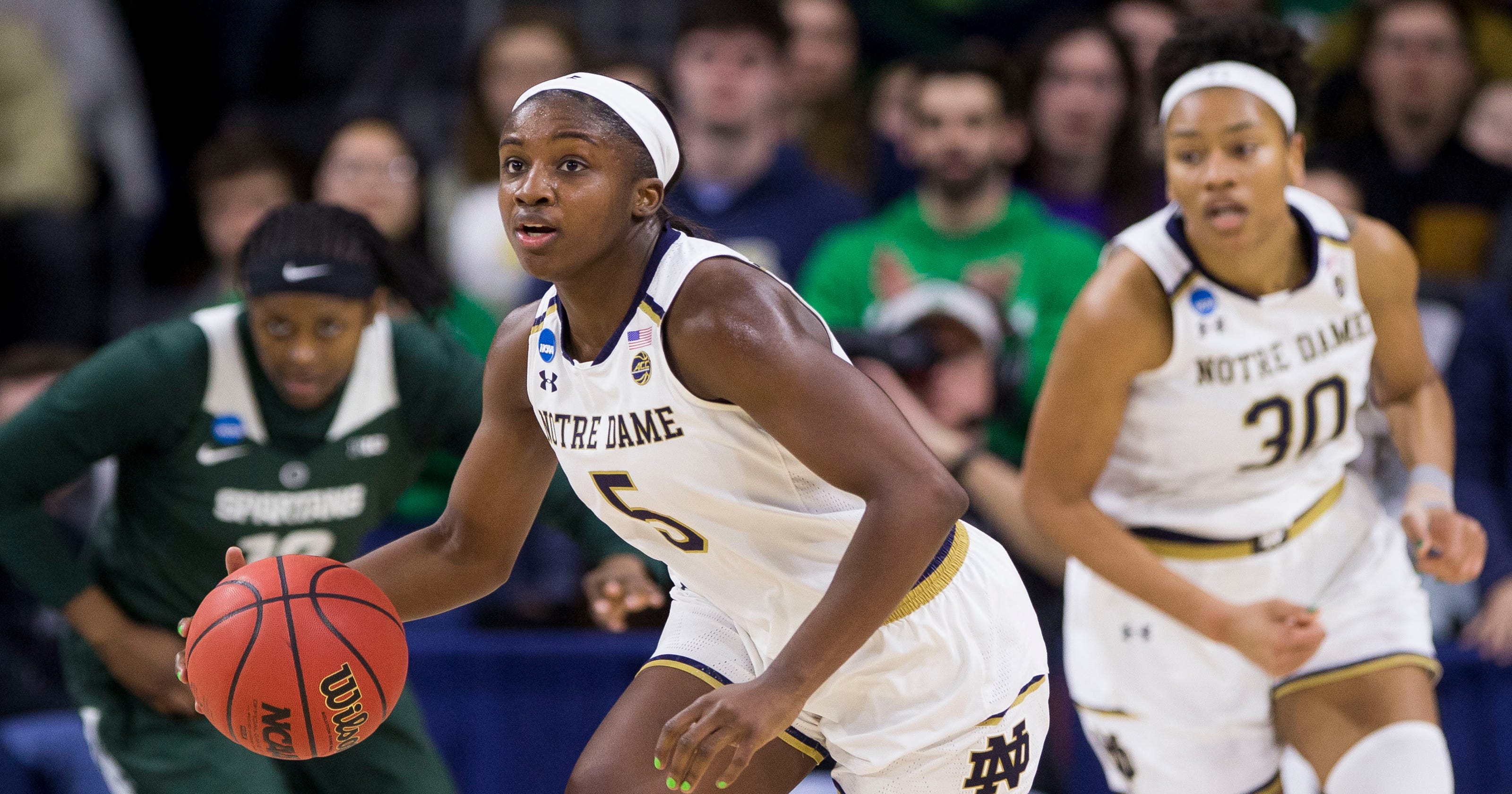 Notre Dame women's basketball beats Michigan State, advances to Sweet 162955 x 1680