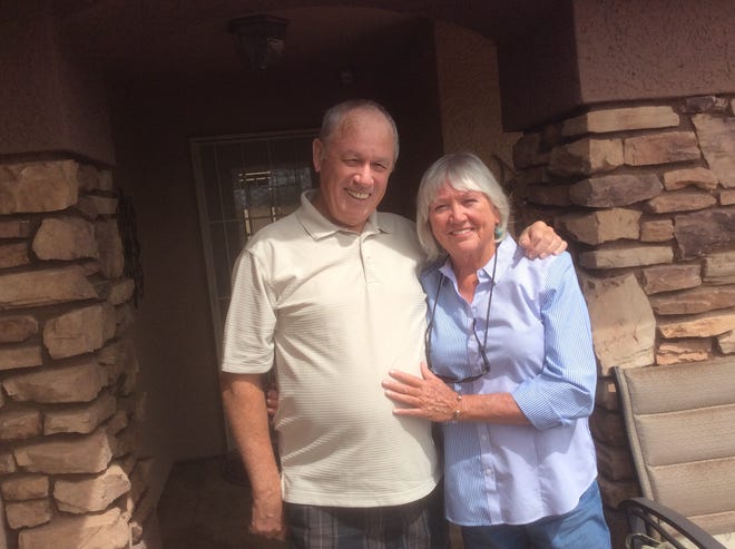 Michael Cullen poses for a picture in Mesa on March 26, 2019, with his wife of 46 years, Carol Anne Cullen.