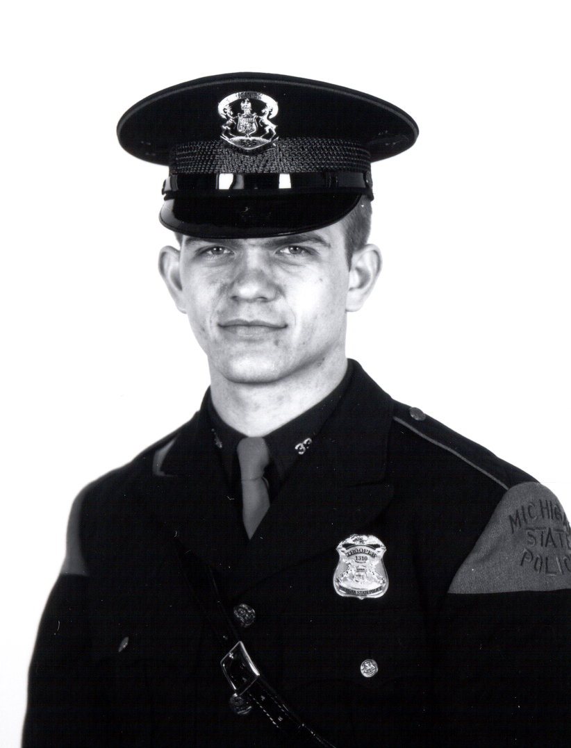 Michigan State Police Trooper Craig A. Scott was shot and killed while conducting a traffic on U.S. Highway 127 on Feb. 9, 1982. A portion of the highway is named after him, effective Friday, March 29, 2019, via Senate Bill 940.