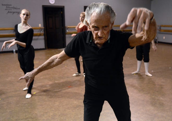 Henry Danton guides students during ballet class on Wednesday at a dance studio in Hattiesburg in this March 2013 file photo.