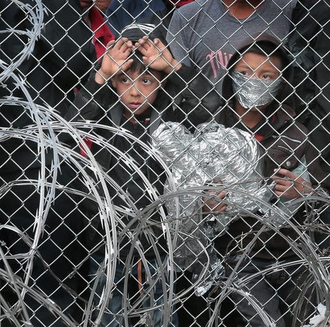 Hundreds of migrants are being held beneath the...