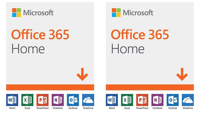 Microsoft Office 365 Home comes with Word, Excel, PowerPoint, OneNote, and Outlook.