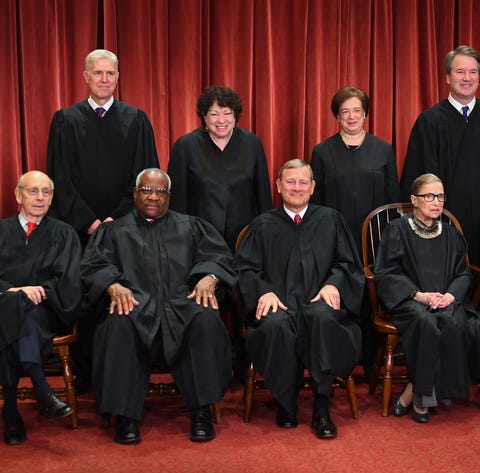 The formal 2018 portrait of the Supreme Court of...