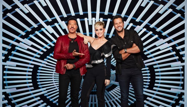 "American Idol" judges Lionel Richie, Katy Perry...