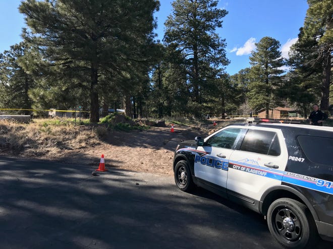 Homicide scene in Flagstaff where one person was stabbed Friday afternoon on March 29, 2019.
