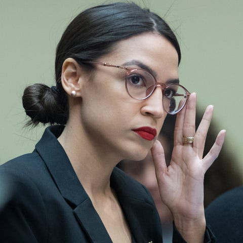 Rep. Alexandria Ocasio-Cortez, D-N.Y., attends a...
