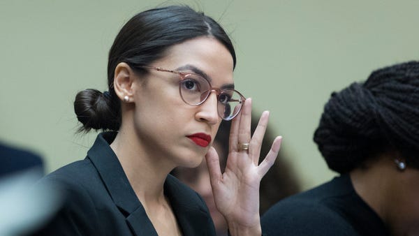 Rep. Alexandria Ocasio-Cortez, D-N.Y., attends a...