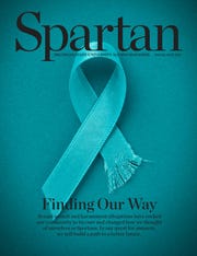 The cover of the spiked alumni magazine.
