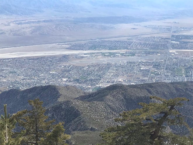A view of the Coachella Valley from the Palm Springs Aerial Tramway.