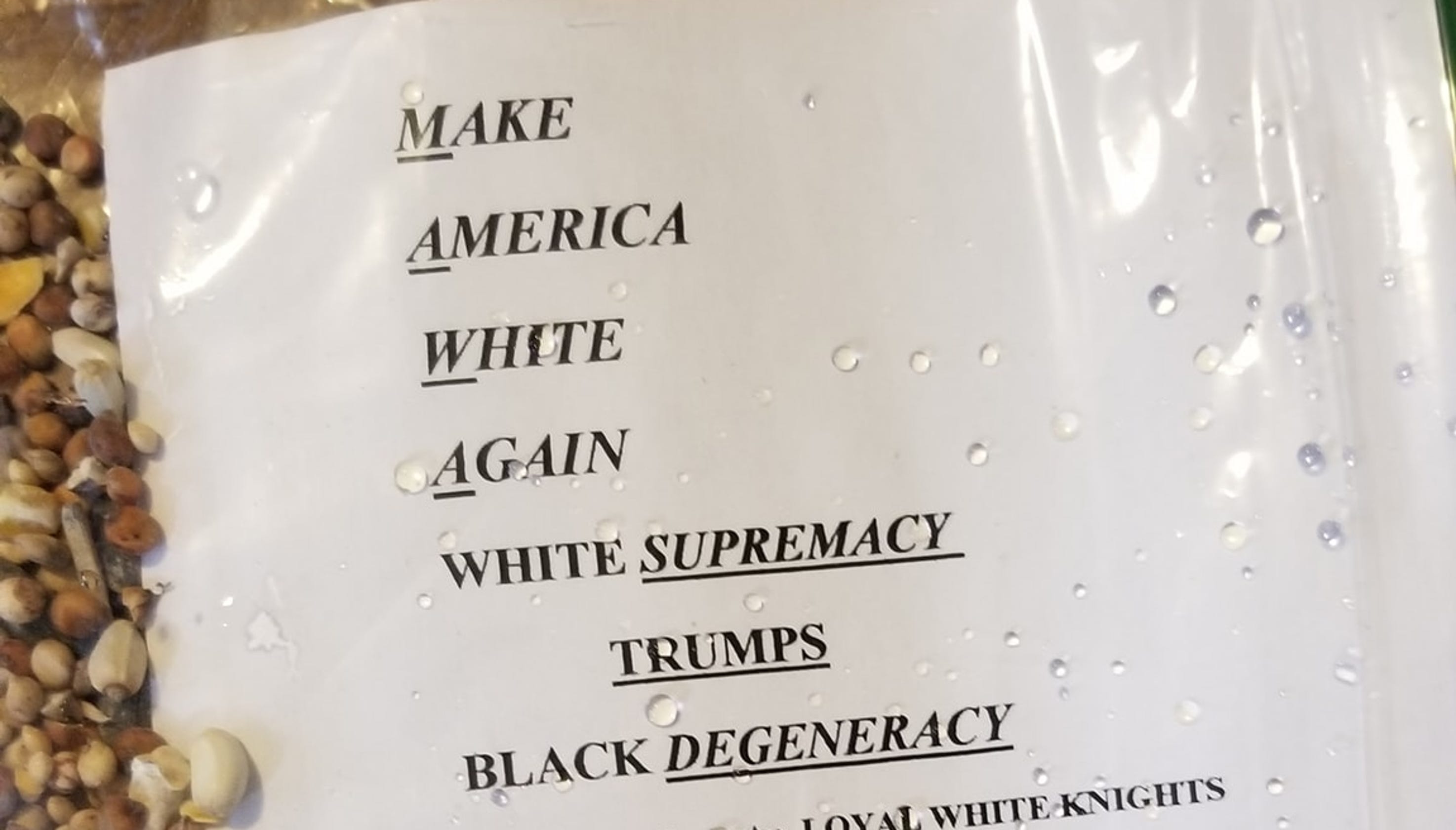KKK, White supremacist flyers show up on Virginia Shore