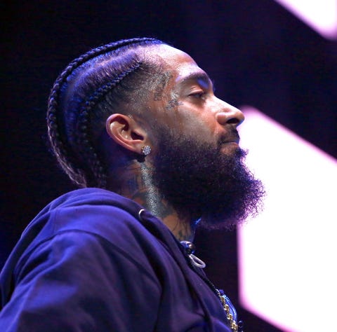 Nipsey Hussle performs onstage at the STAPLES...