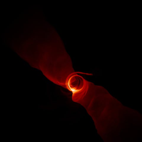 A simulated image shows the turbulent plasma in...