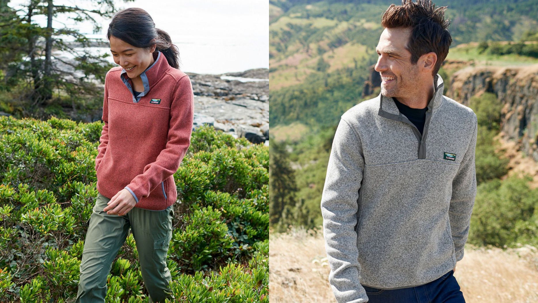 llbean quilted sweatshirt