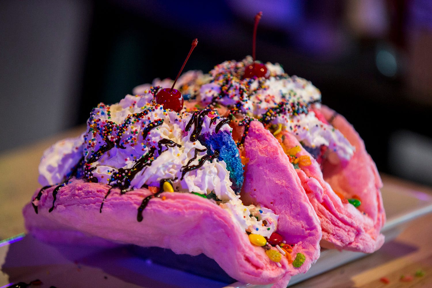 Unicorn Taco Jake's Unlimited in Mesa unique take on a dessert taco