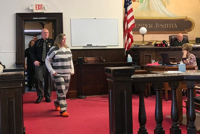Angela Wagner appears for the first time without visible restraints for her pretrial hearing on March 20, 2019.