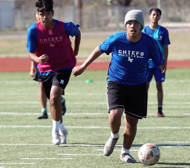 Lake View High School soccer player Angel De La Torre was born with a partial left arm, but that hasn't kept him from playing a variety of sports. One of his teammates says the only thing that makes De La Torre different is the beanie he always wears in practice.