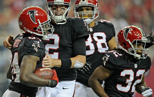 The Falcons are backtracking for a match in 2011.