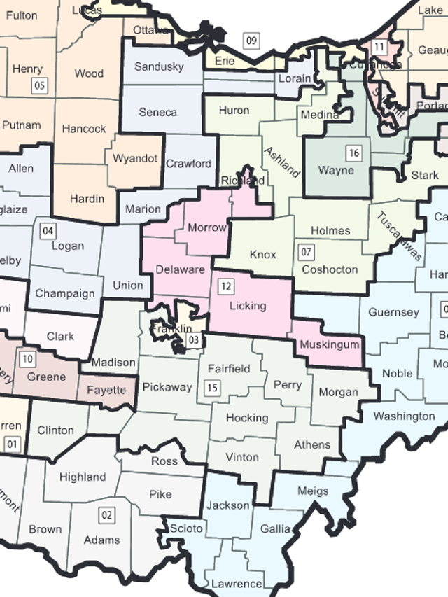 Jim Jordans District Map 2022
