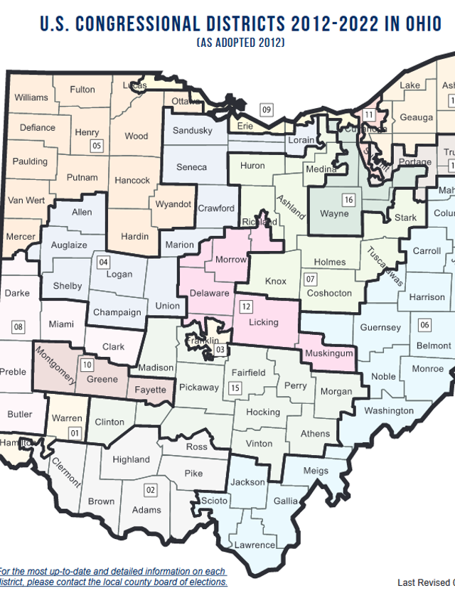 Ohio Congressional Districts Gerrymandered Court Says