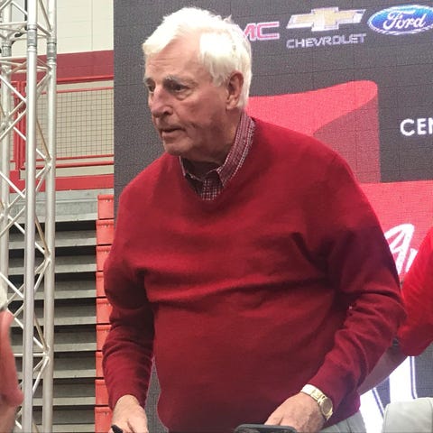 Bob Knight, 78, after an appearance at Center...