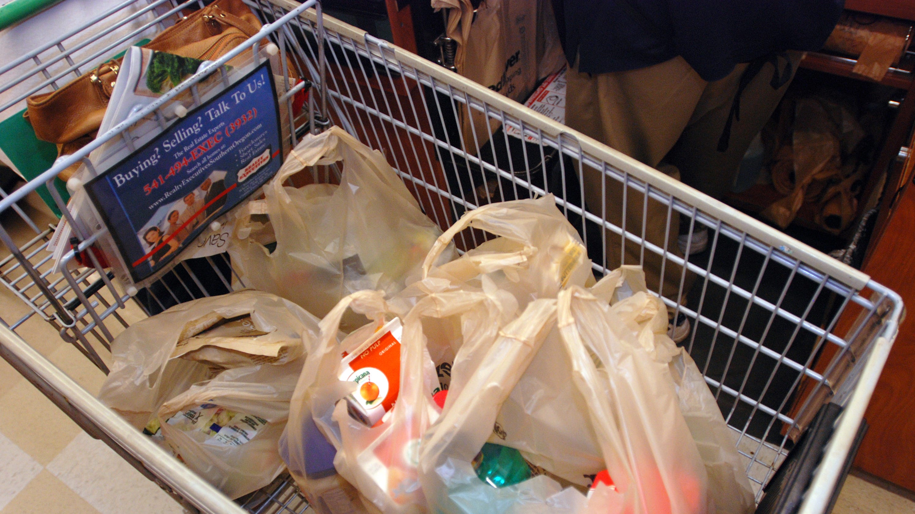 Oregon House approves ban on plastic bags at grocery stores