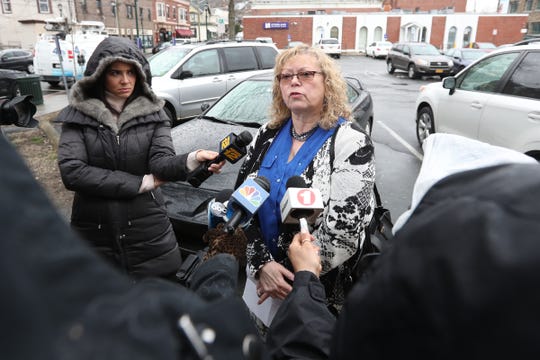 Dr. Patricia Schnabel Ruppert, Rockland County Health Commissioner, briefs the press on people exposed to measles at Nyack Hospital during a measles immunization clinic (MMR) at the WIC office in Haverstraw on Friday, April 5, 2019.