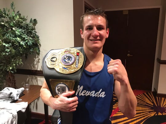 Nevada boxer Davis Ault won the national collegiate boxing championship on Saturday at the Silver Legacy in Reno.
