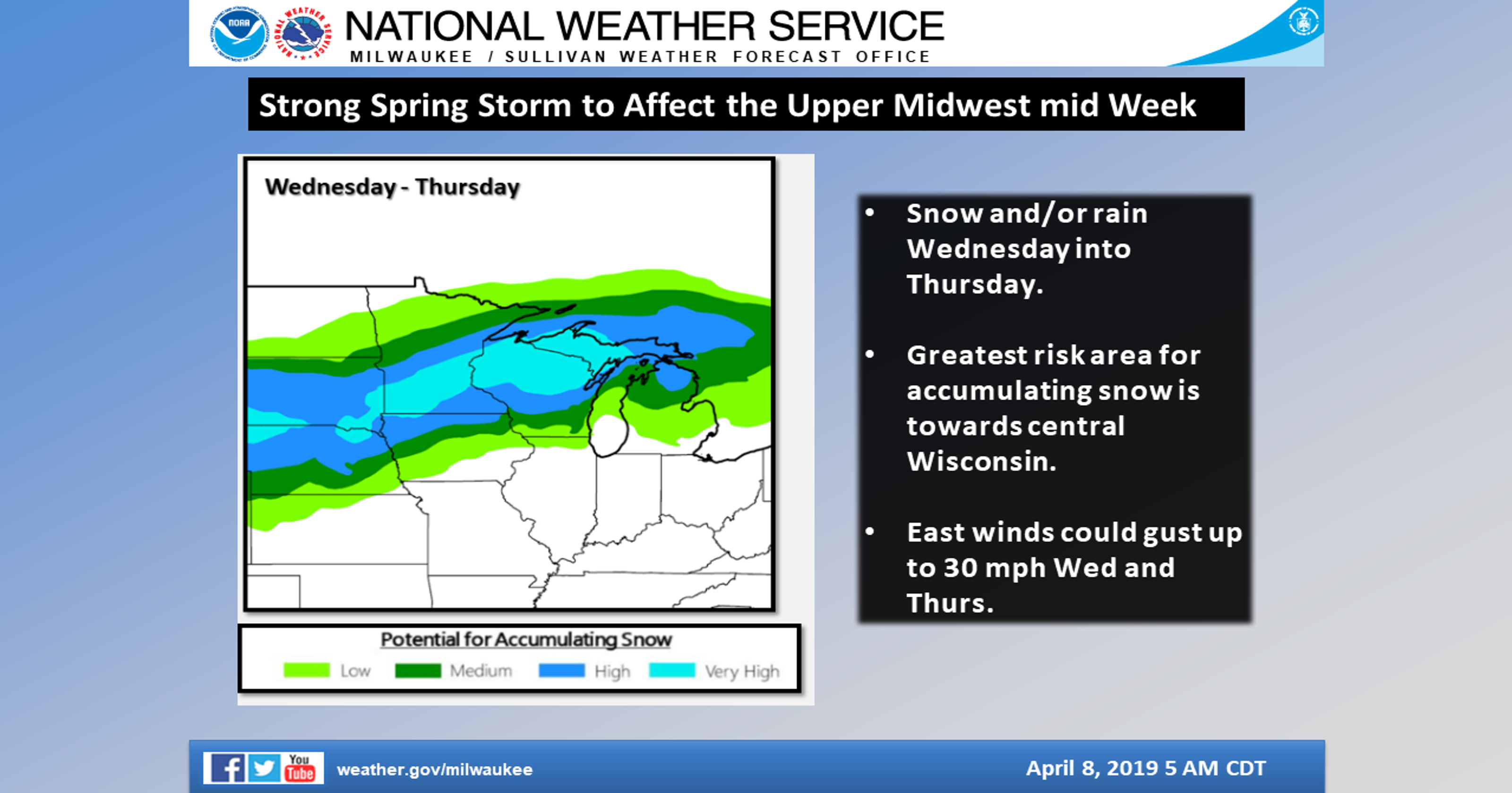 Wisconsin Weather Storm Could Drop A Foot Of Snow In The North