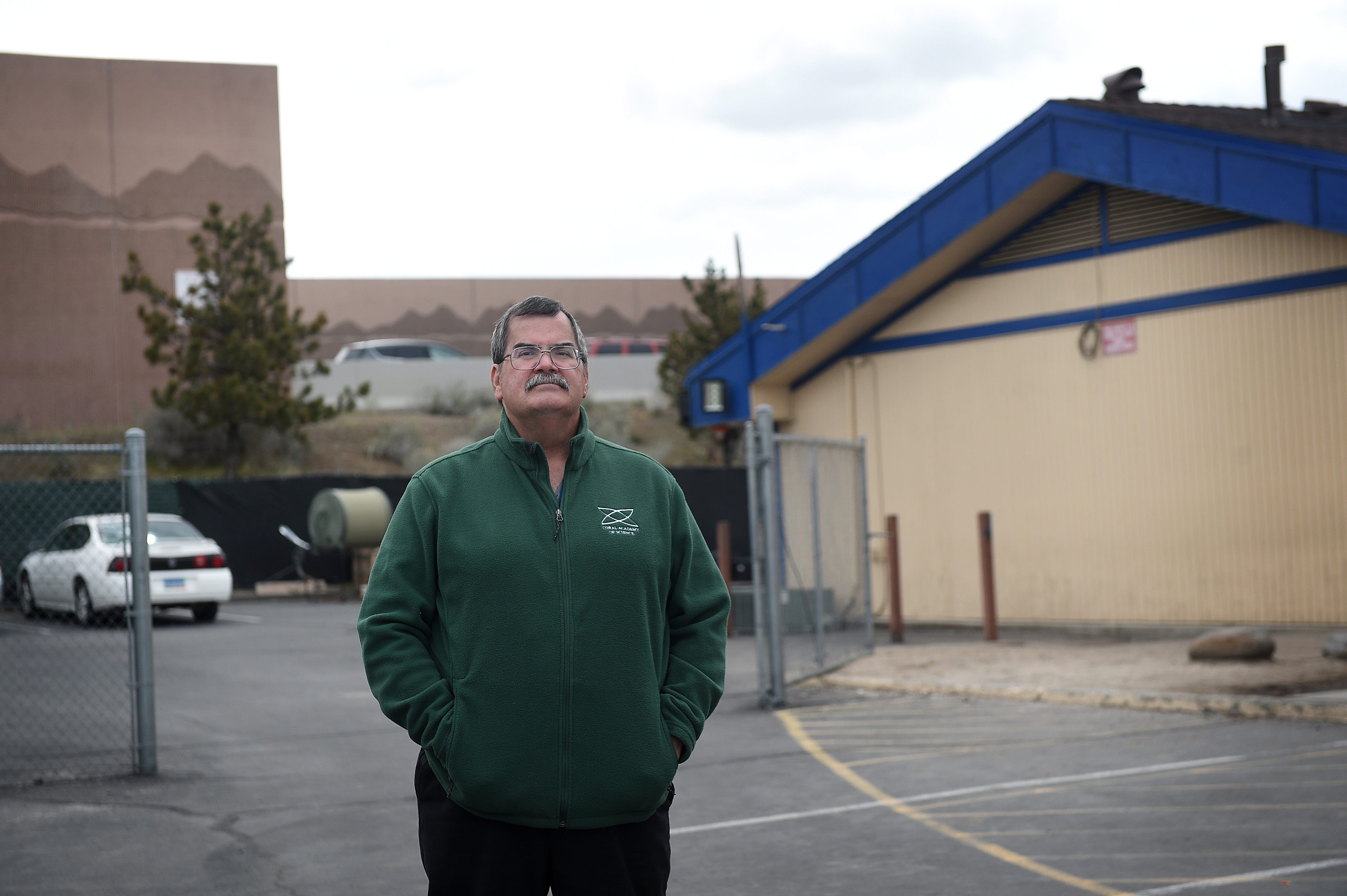 Special Projects Manager Tim Riley poses for a portrait at the Coral Academy of Science in Reno on April 4, 2019.