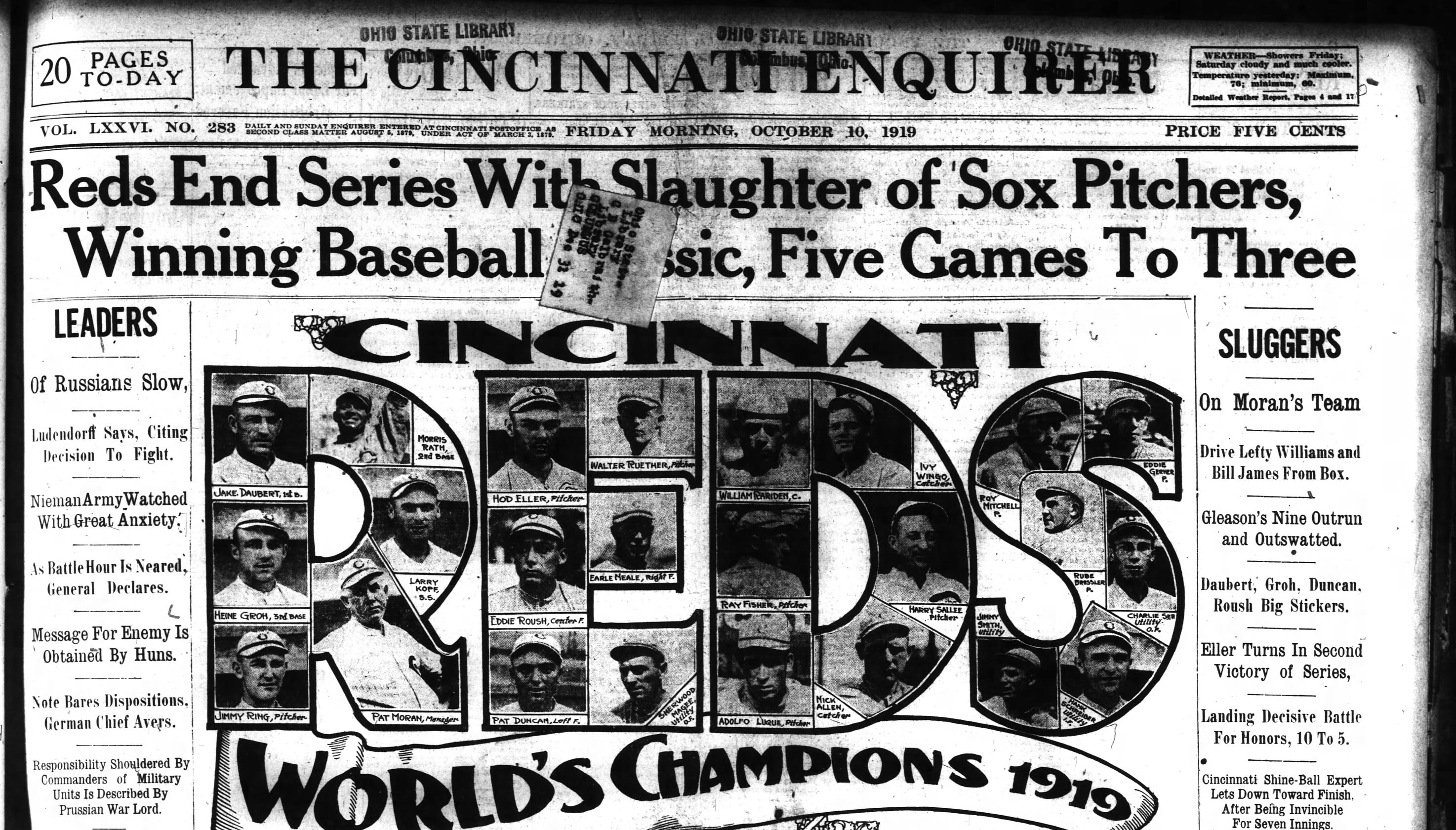 Main Library Explores 1919 Black Sox Scandal For 100th Anniversary