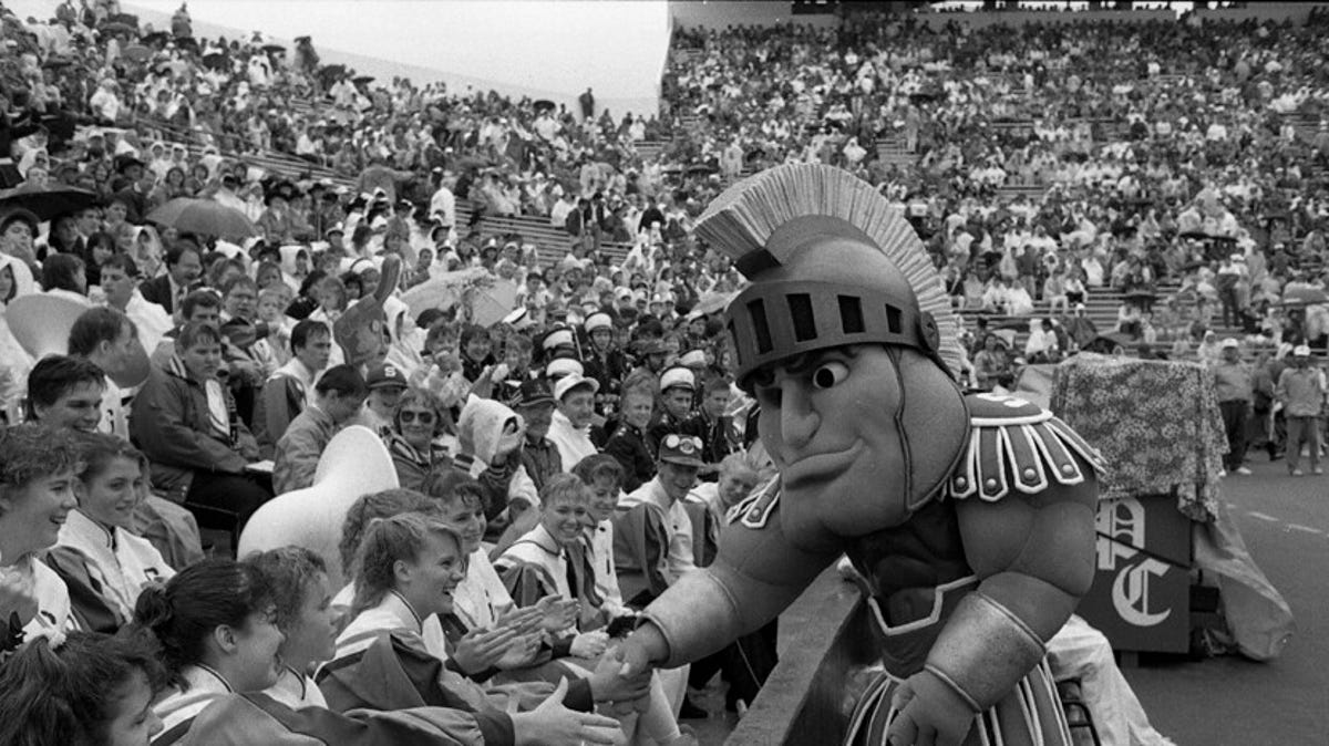 Sparty Michigan State S Famous Mascot Through The Years