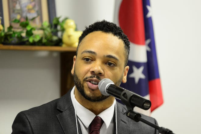 Don Bryant, at-large councilman and candidate for mayor, speaks at a meeting of the Richland County Democratic Women's Caucus on April 8, 2019.