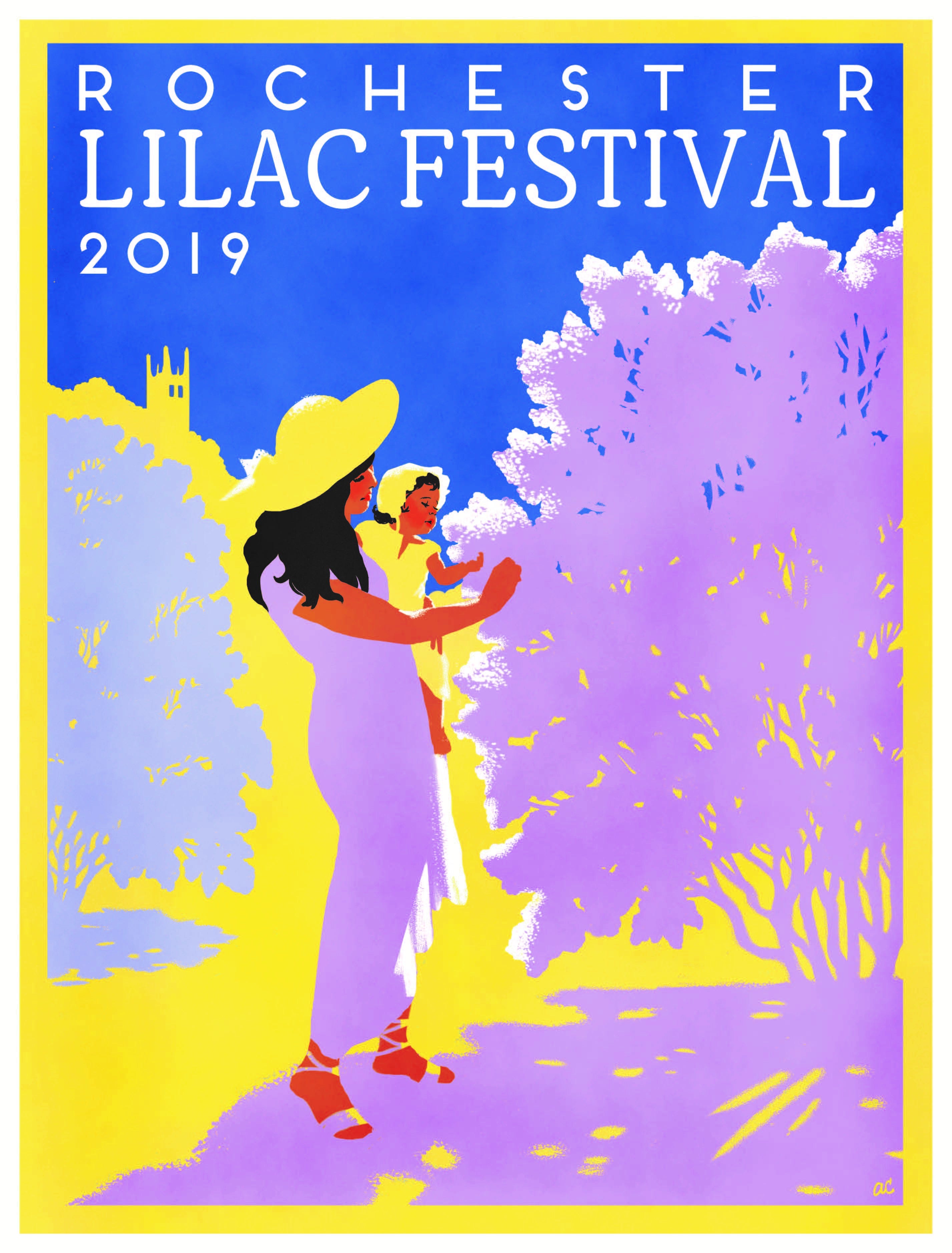 Lilac Festival, Rochester NY, 2019 poster unveiled